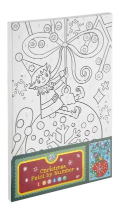 Set pictura pe numere - Spiridus de Craciun PlayLearn Toys