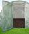 Sera de gradina, tip tunel cu cadru metalic, 300x200cm, verde, 6mp, usa cu cadru Household NewTrend