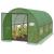 Sera de gradina, tip tunel cu cadru metalic, 300x200cm, verde, 6mp, usa cu cadru Household NewTrend