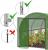 Sera de gradina, tip tunel cu cadru metalic, 300x200cm, verde, 6mp, usa cu cadru Household NewTrend