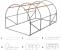 Sera de gradina, tip tunel cu cadru metalic, 350x200cm, verde, 7mp Household NewTrend