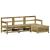 Set canapele de grădină, 4 piese, lemn de pin tratat GartenMobel Dekor