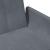 Canapea extensibilă cu taburet, 2 locuri, gri închis, catifea GartenMobel Dekor