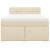 Pat box spring cu saltea, crem, 140x200 cm, textil GartenMobel Dekor