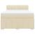 Pat box spring cu saltea, crem, 140x200 cm, textil GartenMobel Dekor