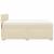 Pat box spring cu saltea, crem, 140x200 cm, textil GartenMobel Dekor