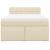 Pat box spring cu saltea, crem, 140x200 cm, textil GartenMobel Dekor