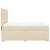 Pat box spring cu saltea, crem, 140x200 cm, textil GartenMobel Dekor