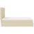 Cadru de pat otoman cu saltea crem 140x190cm stofa GartenMobel Dekor