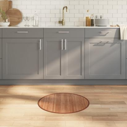 Covor rotund, natural, 60 cm, bambus GartenMobel Dekor