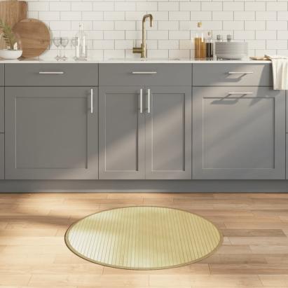 Covor rotund, natural deschis, 80 cm, bambus GartenMobel Dekor