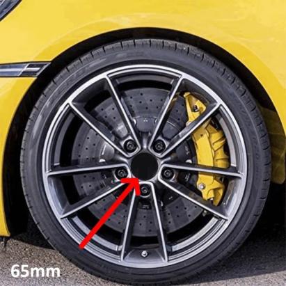 Set 4 capace centrale pentru jante aliaj, diametru 65 mm, culoare negru FAVLine Selection