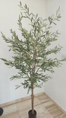 Planta artificiala Atmosphera Maslin decorativ cu ghiveci, 210 cm, verde Household NewTrend