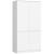 Dulap cu 4 usi, rafturi si bara pentru umerase, PAL laminat, 90x51x180 cm, alb mat Household NewTrend