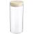 Borcan etans 5Five din sticla borosilicata cu capac lemn natural, 1.3 l, transparent Household NewTrend