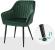 SONGMICS Scaun living tapitat din catifea cu cotiere, sarcina 120 kg, 63x60x85 cm, verde Household NewTrend