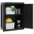 Dulap depozitare de exterior, negru, 65x37x85 cm, PP GartenMobel Dekor