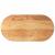 Blat de masă maro deschis 120x60x2 cm lemn masiv de stejar oval GartenMobel Dekor
