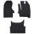Covor pentru mașină 3 pcs Negru Iveco DAILY TPE GartenMobel Dekor