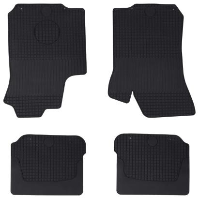 Covor pentru mașină 4 pcs Negru ŠKODA OCTAVIA I 97-04 Cauciuc GartenMobel Dekor
