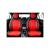 Huse scaune auto universale fractionate Premium cu tetiera fata incorporata negru cu rosu Cod: HNG-C509-3 Automotive TrustedCars