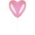 Set 50 baloane pentru petrecere in forma de inima, 30cm, roz Household NewTrend
