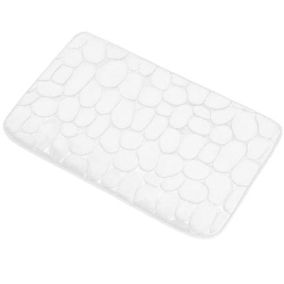 Covoras de baie antiderapant cu uscare rapida, 60x40 cm, alb Household NewTrend