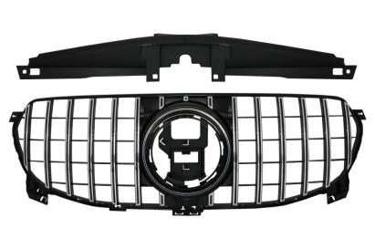 Grila Centrala Mercedes GLE W167 V167 C167 Standard Edition (2019-06.2023) GT-R Panamericana Design Negru Crom Performance AutoTuning