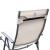 Sezlong pentru gradina, metalic, pliabil, cu spatar reglabil, crem, max 165 kg, 177x66x108 cm GartenVIP DiyLine