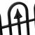 Gard de gradina decorativ, plastic negru, set 4 buc, 60x31 cm GartenVIP DiyLine