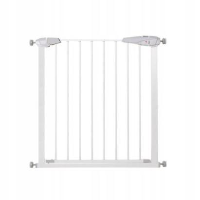 Poarta, grilaj, de siguranta, protectie copii, inchidere automata, metalica, alb, 76/85x76 cm, Springos GartenVIP DiyLine