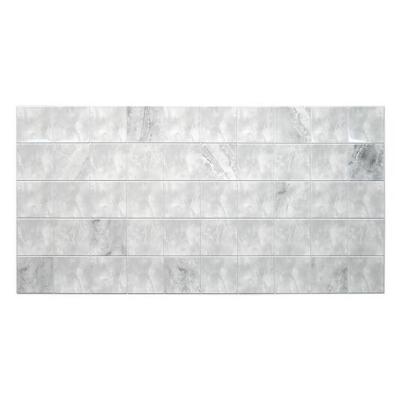 Panou decorativ, PVC, model marmura, gri, 96x48.5 cm GartenVIP DiyLine