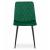 Scaun bucatarie/living, Artool, Turin, catifea, metal, verde si negru, 44.5x53x88.5 cm GartenVIP DiyLine