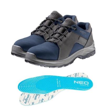 Pantofi de lucru piele nabuc, 02, SRC, talpici/branturi, marimea 44, NEO GartenVIP DiyLine