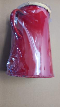 Borcan roșu smălțuit pentru grăsime 2 litri Resigilat Handy KitchenServ