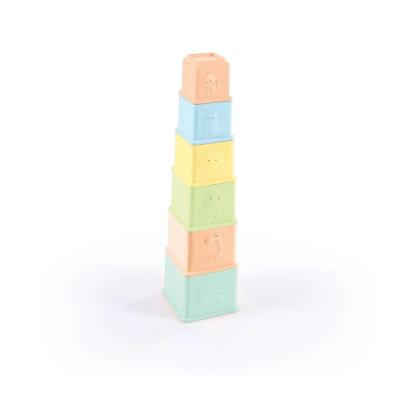 Primul meu turnulet - Pastel (6 piese) PlayLearn Toys