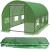 Folie armata pentru sera gradina 300x200 cm, verde, PE 140g/m², UV4, cu ferestre si usa cu fermoar Household NewTrend