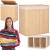 Cos de rufe din bambus, pliabil, cu captuseala detasabila lavabila, 3 compartimente, 150L, 63x42x62cm, maro Household NewTrend
