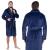 Halat de baie pentru barbati pana la genunchi, marimea L/XL, albastru marin Household NewTrend