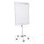 Flipchard magnetic cu picior, mobil pe role, inaltime ajustabila, 70x100cm, alb Household NewTrend