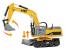 Excavator cu telecomanda, scara 1/14, cu telecomanda, incarcare USB, 14 canale Household NewTrend
