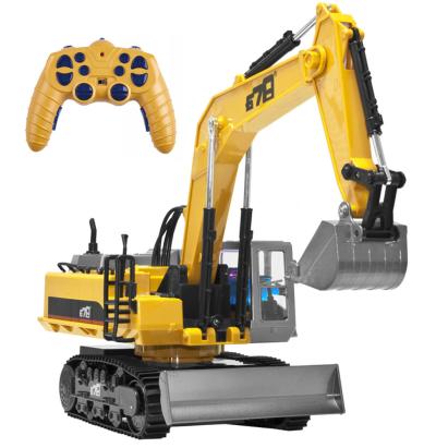Excavator cu telecomanda, scara 1/14, cu telecomanda, incarcare USB, 14 canale Household NewTrend