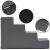 Scara pentru animale de companie, caini sau pisici, 4 trepte, antiderapanta, husa detasabila, inaltime 40 cm, gri inchis Household NewTrend