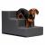 Scara pentru animale de companie, caini sau pisici, 3 trepte, antiderapanta, husa detasabila, inaltime 30 cm, gri inchis Household NewTrend