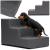 Scara pentru animale de companie, caini sau pisici, 3 trepte, antiderapanta, husa detasabila, inaltime 30 cm, gri inchis Household NewTrend