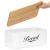 Cutie pentru paine din metal cu capac din bambus, finisaj lucios, 33x18x14 cm, alb Household NewTrend