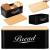 Cutie pentru paine din metal cu capac din bambus, finisaj lucios, 33x18x14 cm, negru Household NewTrend
