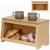 Cutie pentru paine din bambus cu fereastra transparenta, inchidere magnetica, 40x20x23 cm, bambus natural Household NewTrend