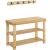 SONGMICS Set multifunctional pentru hol cu banca pentru pantofi si cuier, din bambus, 29x70x45 cm, maro natur Household NewTrend