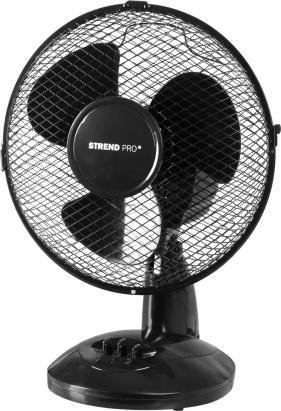 Ventilator de birou Strend Pro, negru, 23 cm, 25 W